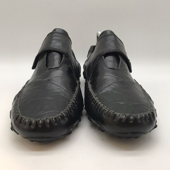 Buyup Leather Lifestyle Boat Shoes Men's 9.5 Black Casual Loafer Catwalk Sneaker - Picture 8 of 14